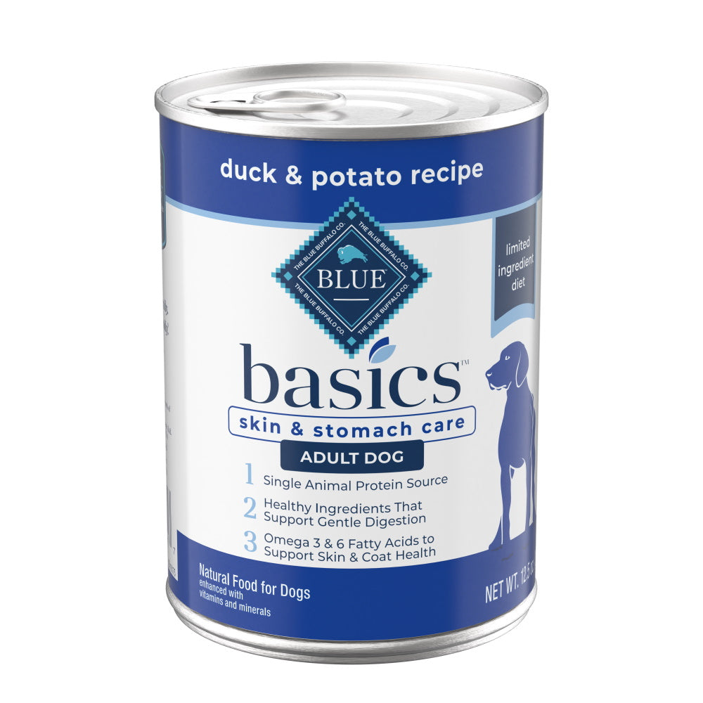 Blue buffalo duck outlet and potato dog food