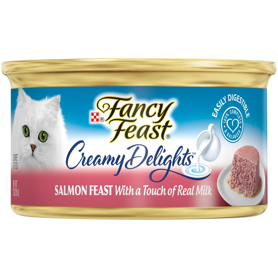 Fancy Feast Creamy Delights Salmon Feast Canned Cat Food Pet Food Center