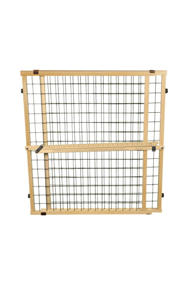 North States MyPet Extra-Wide Wire Mesh Wood Petgate – Pet Food Center