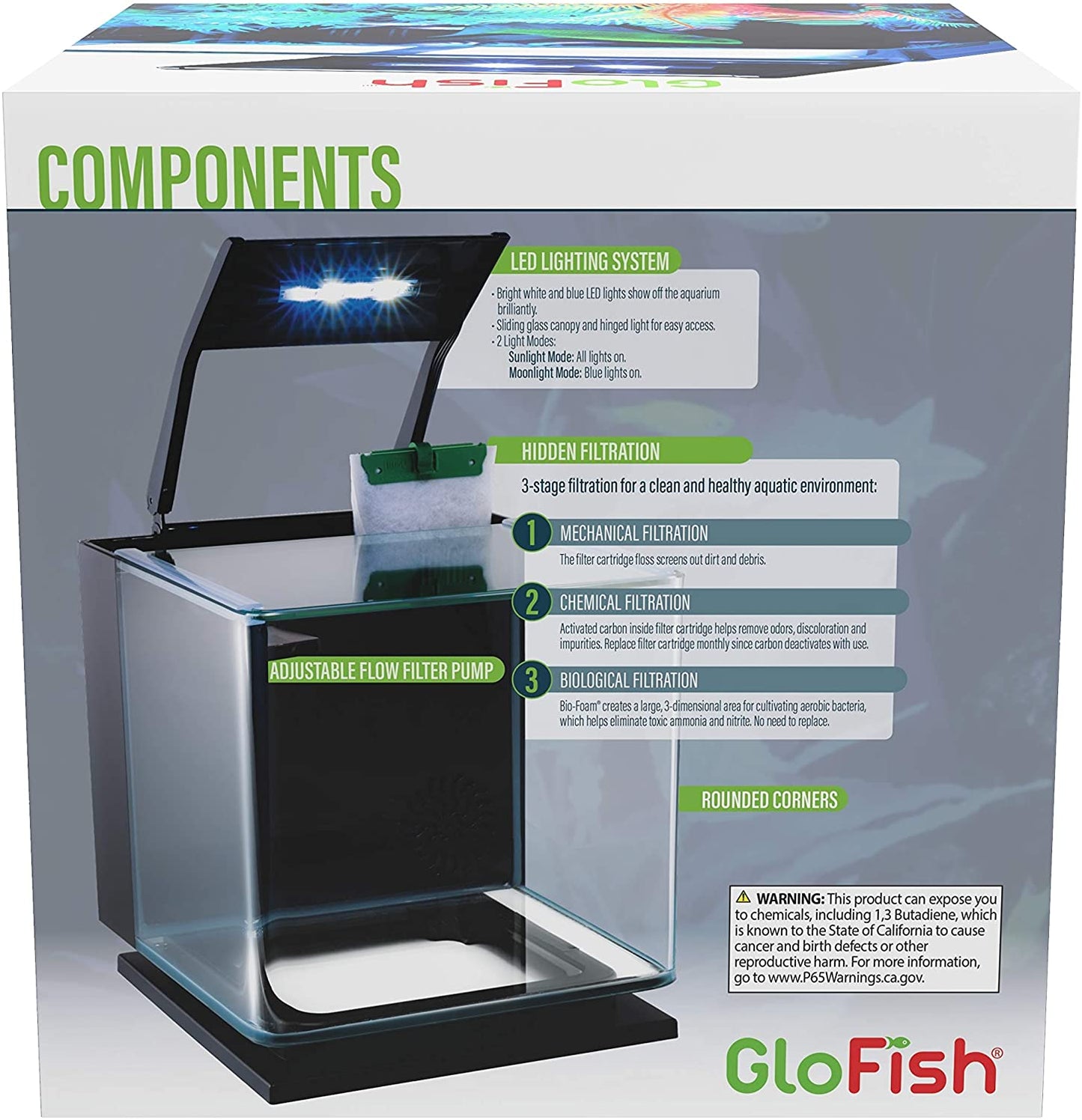 GloFish 3 Gallon Betta Aquarium Kit