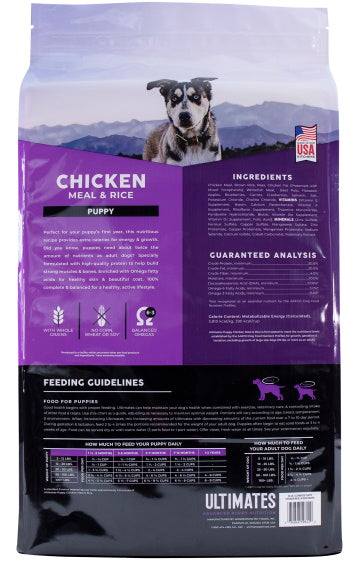 ULTIMATES® Chicken Meal and Rice PUPPY Dog Food