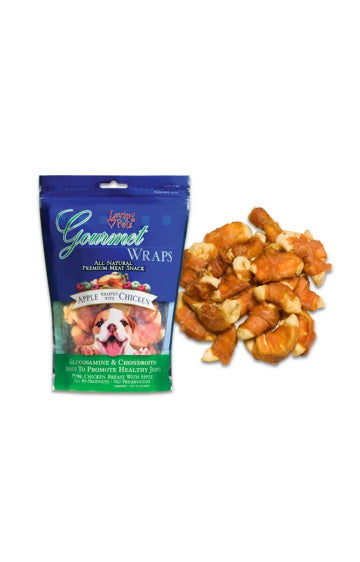 Chicken wrapped 2024 apple dog treats