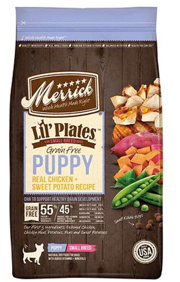 Merrick Lil Plates Grain Free Puppy Small Breed Real Chicken and Swee Pet Food Center