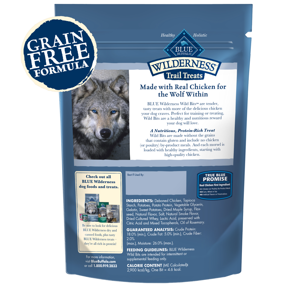 Blue Buffalo Wilderness Trail Treats Chicken Wild Bits Dog Treats