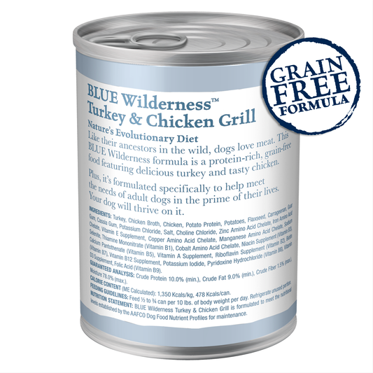 BLUE Wilderness Turkey & Chicken Dinner 12.5oz