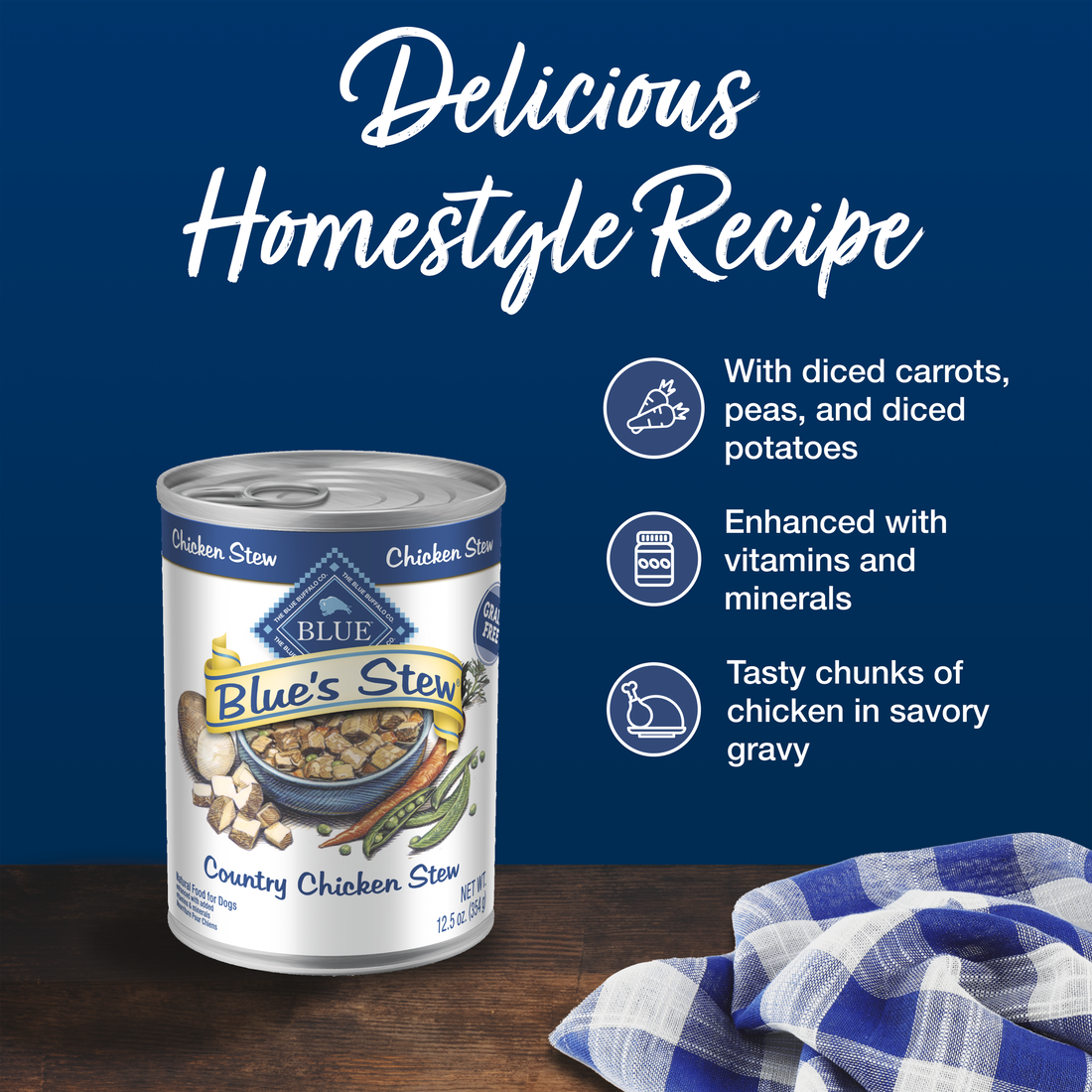 Blue Buffalo Blue's Country Chicken Stew Canned Dog Food