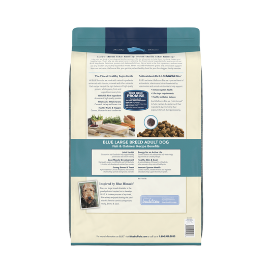 Blue Buffalo Life Protection Natural Fish & Oatmeal Recipe Large Breed Adult Dry Dog Food