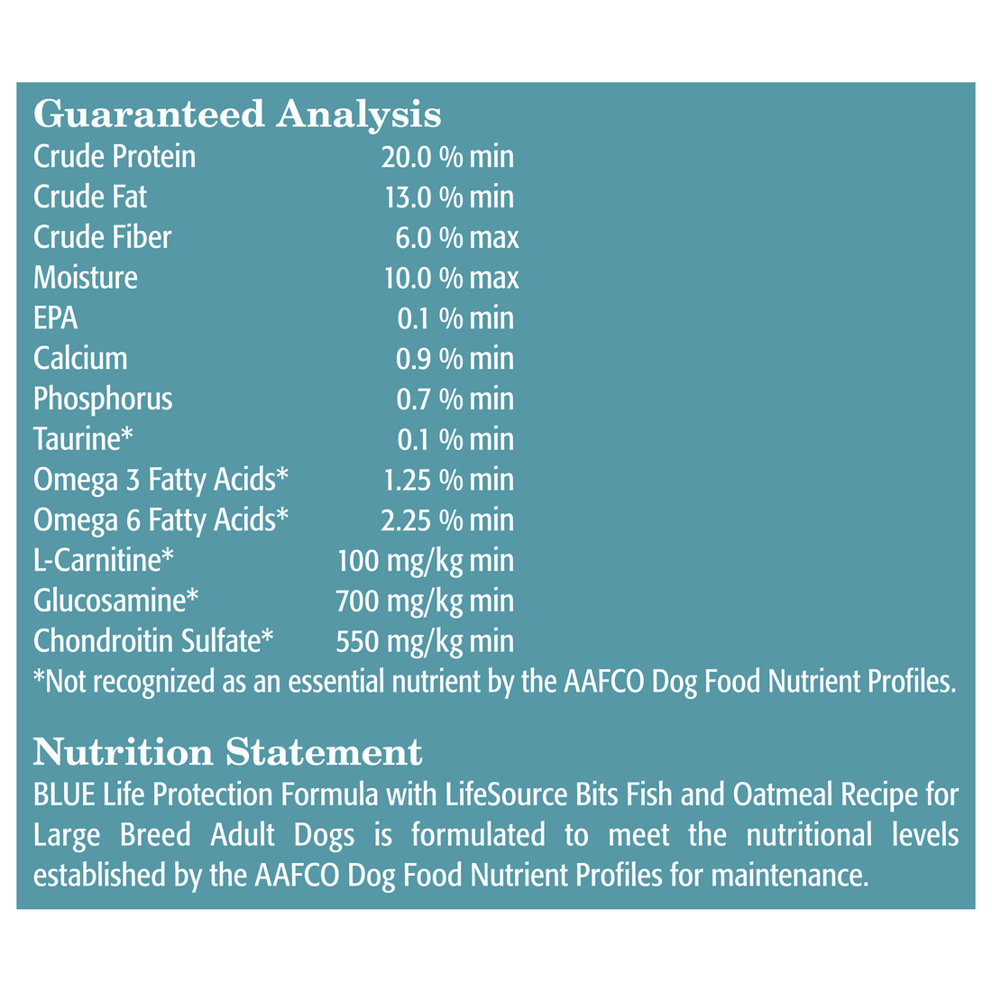 Blue Buffalo Life Protection Natural Fish & Oatmeal Recipe Large Breed Adult Dry Dog Food