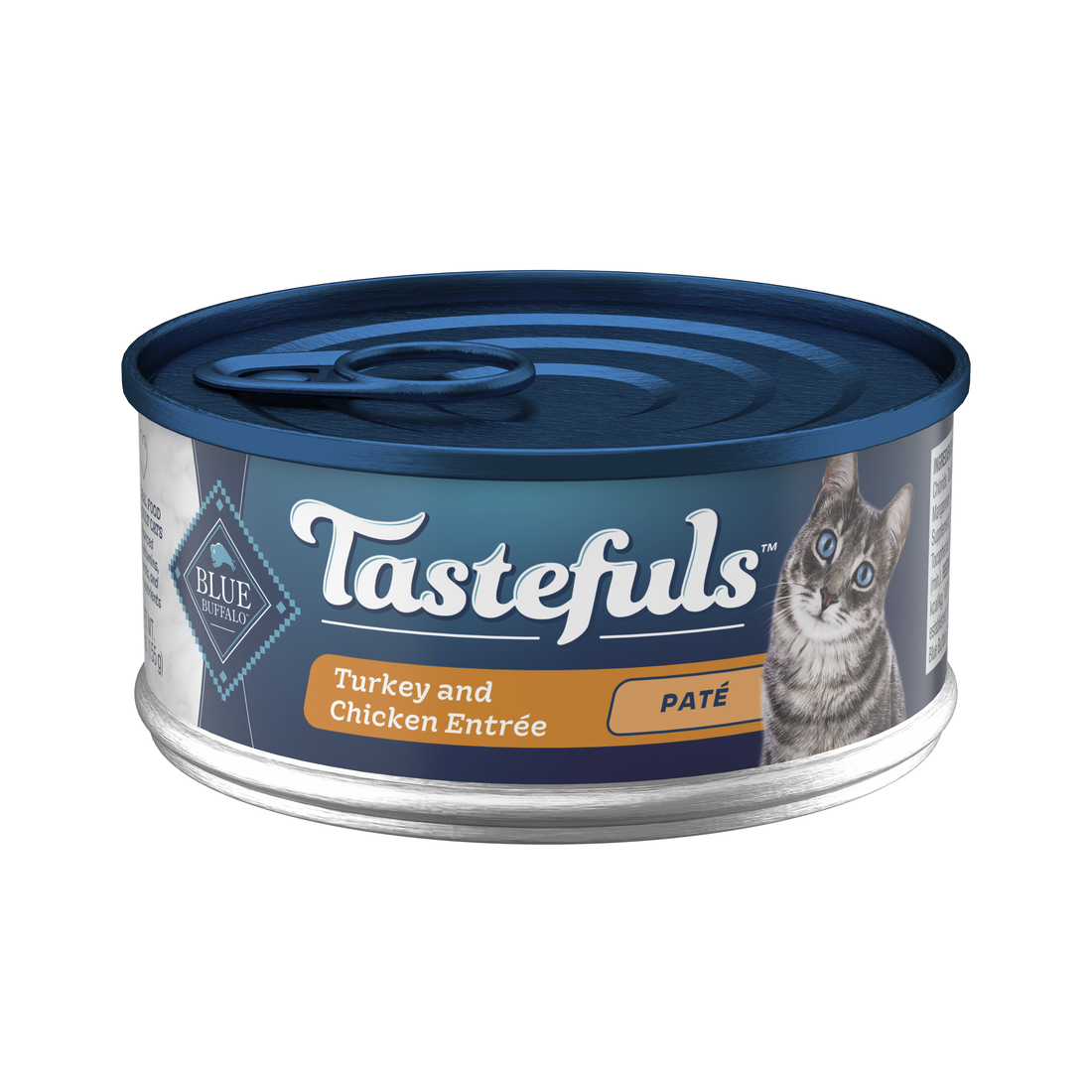 BLUE CAT TASTEFULS TURKEY CHICKEN 5.5z