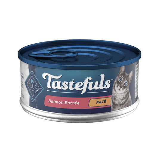 BLUE CAT TASTEFULS ADULT SALMON PATE 5.5z