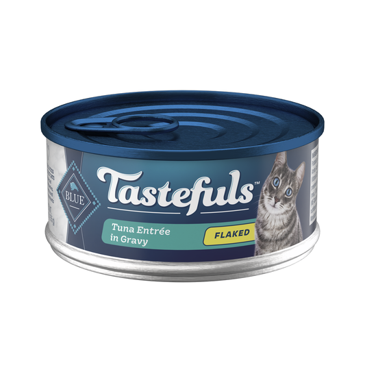 BLUE CAT TASTEFULS FLAKED TUNA IN GRAVY