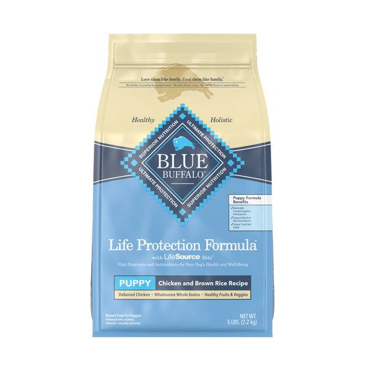 Blue Buffalo Life Protection Natural Chicken & Brown Rice Recipe Puppy Dry Dog Food