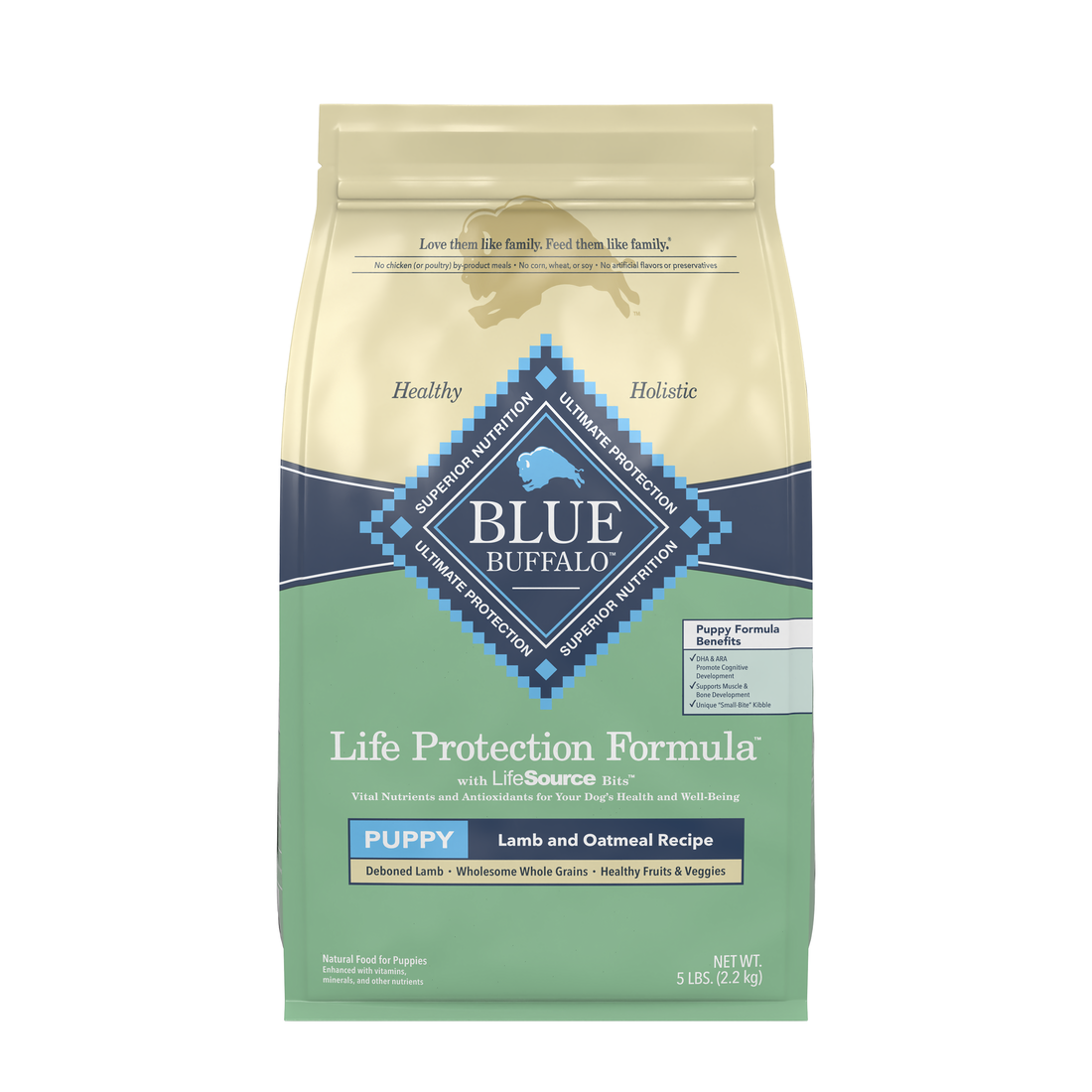 BLUE LIFE PROTECTION PUPPY LAMB & OATMEAL 5#