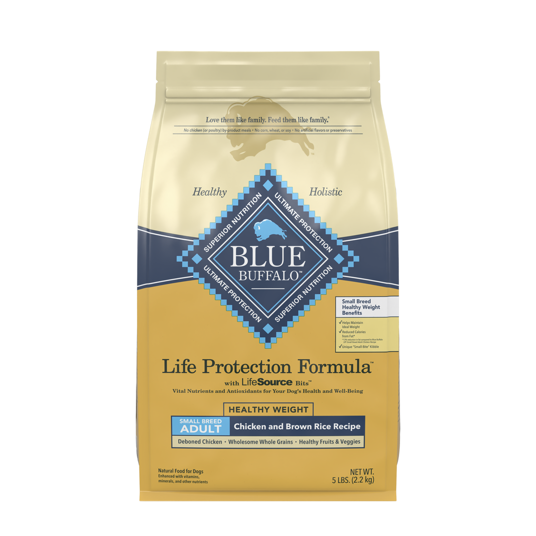 Blue Buffalo Life Protection Healthy Weight Natural Chicken & Brown Rice Recipe Small Breed Adult Dry Dog Food