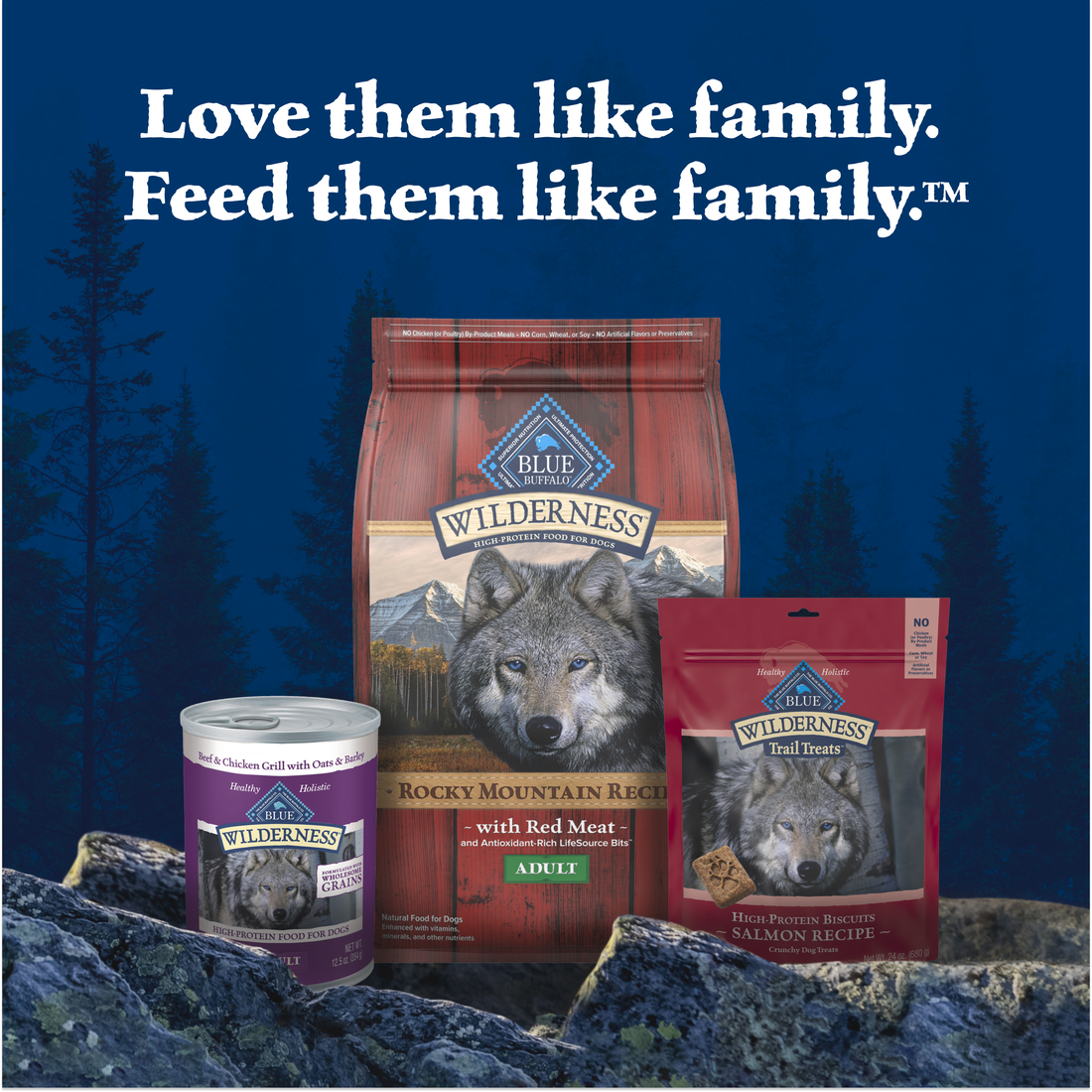 BLUE DOG ADULT WILDERNESS  ROCKY MOUNTAIN RECIPE-RED MEAT