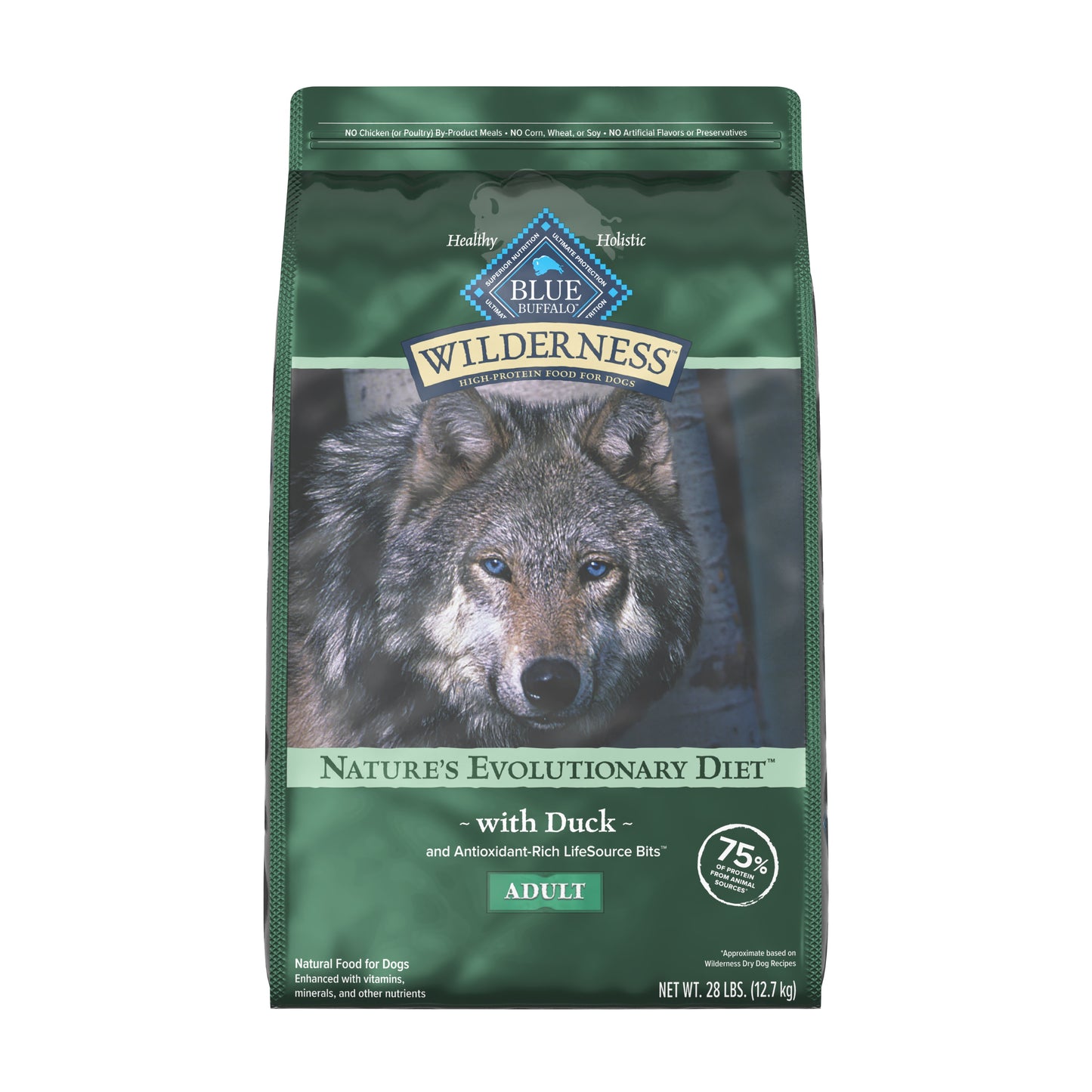 Blue Buffalo Wilderness High Protein Duck Recipe Dry Dog Food