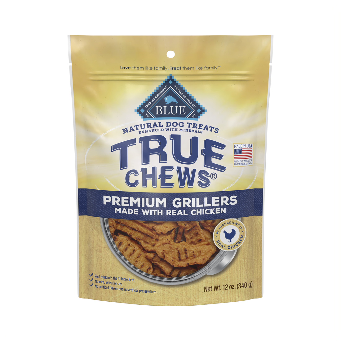 BLUE DOG PREMIUM GRILLERS CHICKEN 12oz