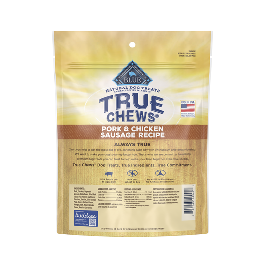 TRUE CHEWS CHICKEN BACON JERKY 12oz