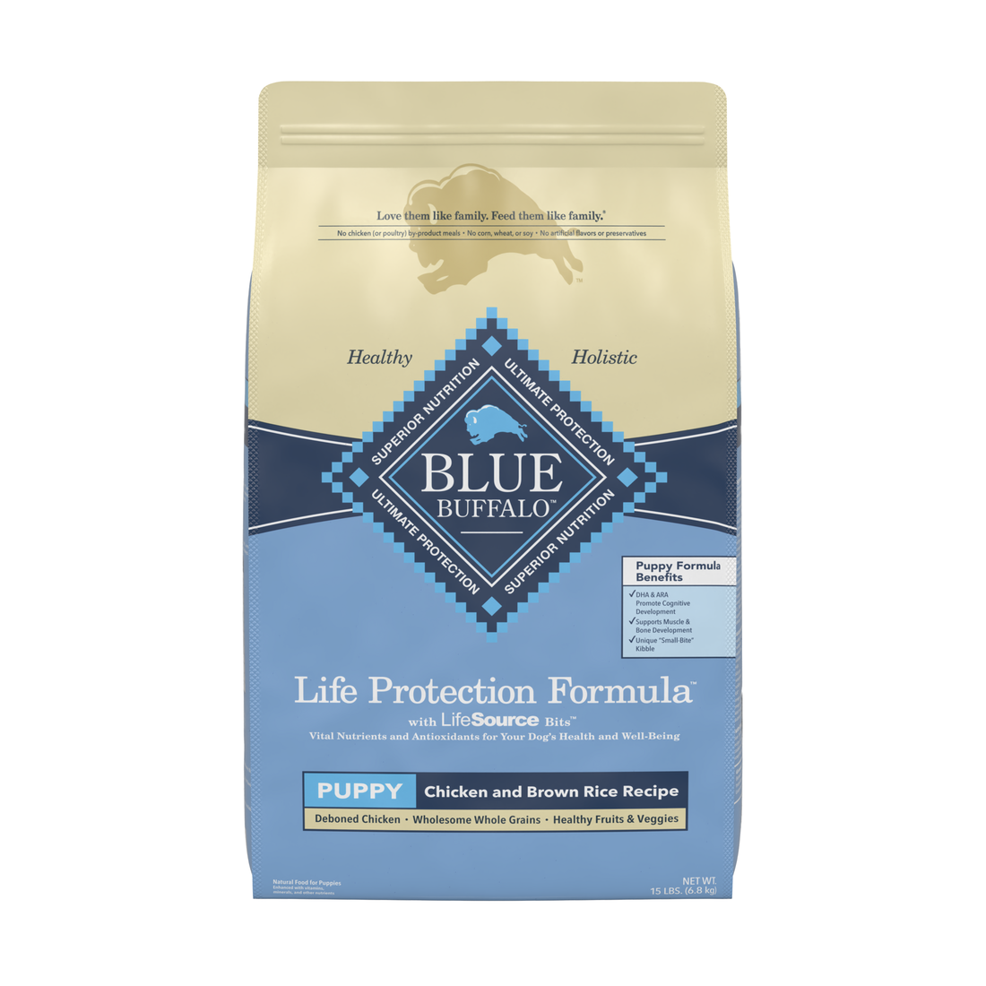 Blue Buffalo Life Protection Natural Chicken & Brown Rice Recipe Puppy Dry Dog Food