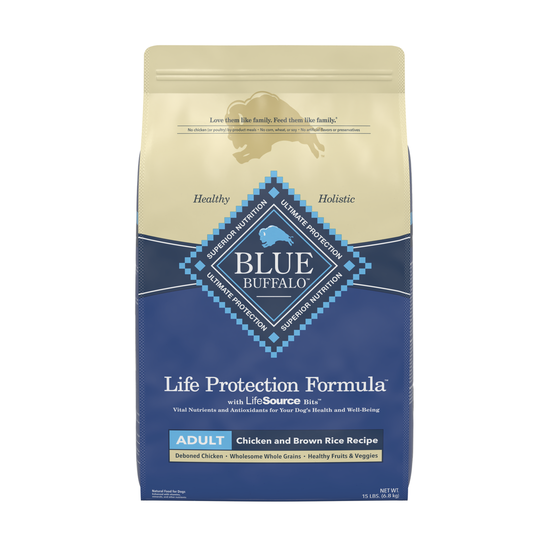 Blue Buffalo Life Protection Natural Chicken & Brown Rice Recipe Adult Dry Dog Food