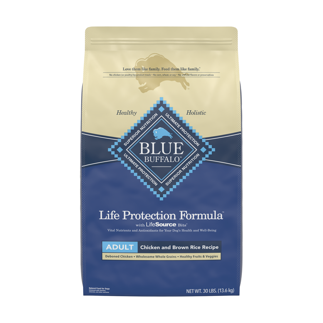 Blue Buffalo Life Protection Natural Chicken & Brown Rice Recipe Adult Dry Dog Food