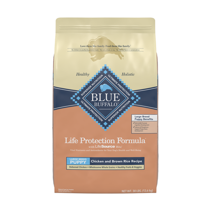 Blue Buffalo Life Protection Natural Chicken & Brown Rice Recipe Large Breed Puppy Dry Dog Food