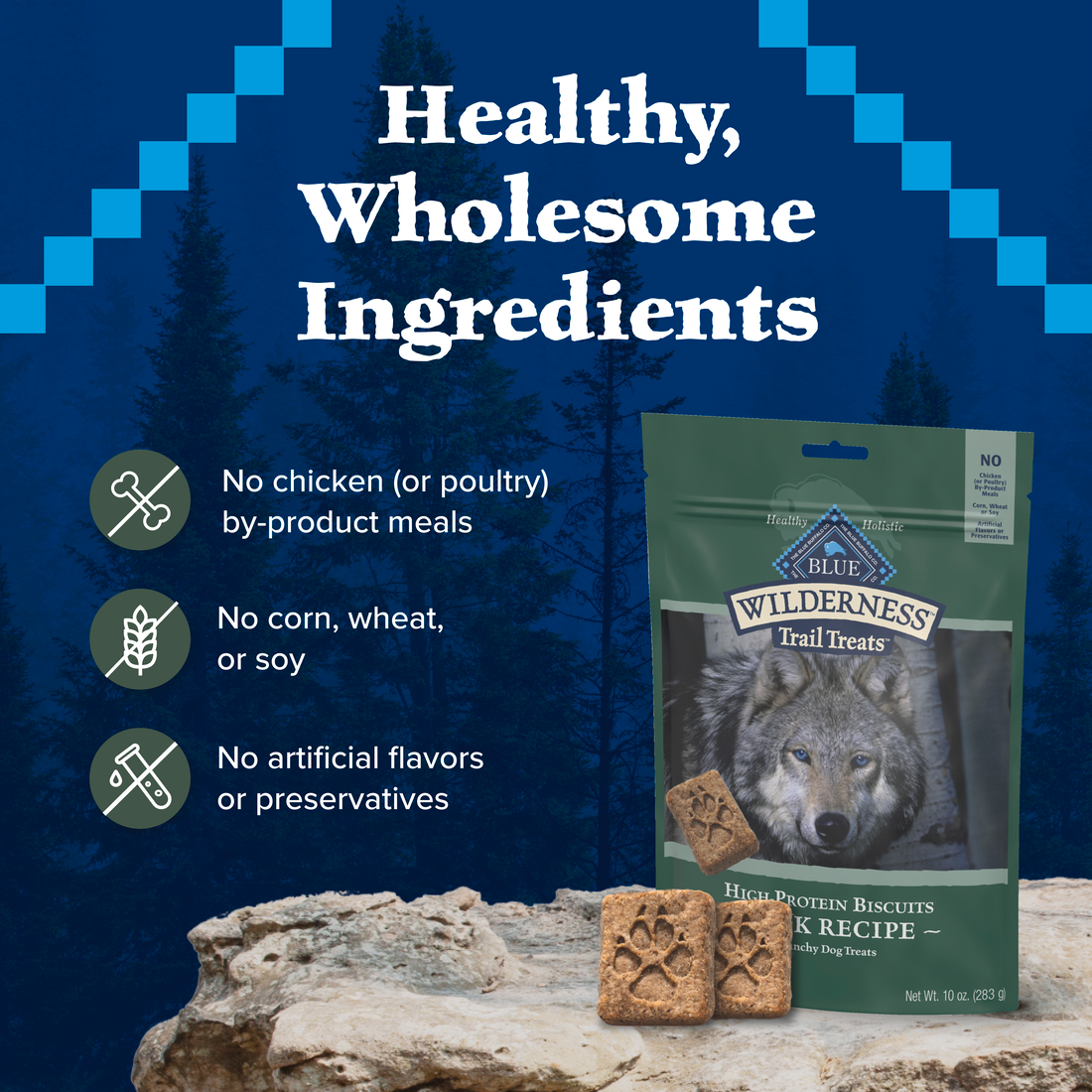 Blue Buffalo Wilderness Trail Grain Free Duck Dog Treats