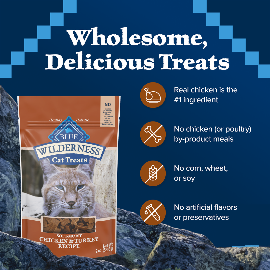 Blue Buffalo Wilderness Chicken & Turkey Cat Treats