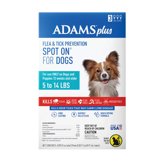 ADAMS Plus Flea & Tick Spot On for Dogs