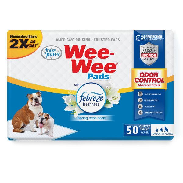 4PAWS WEE WEE PADS WITH FEBREZE