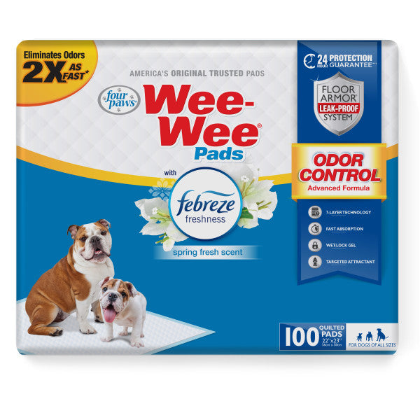 4PAWS WEE WEE PADS WITH FEBREZE