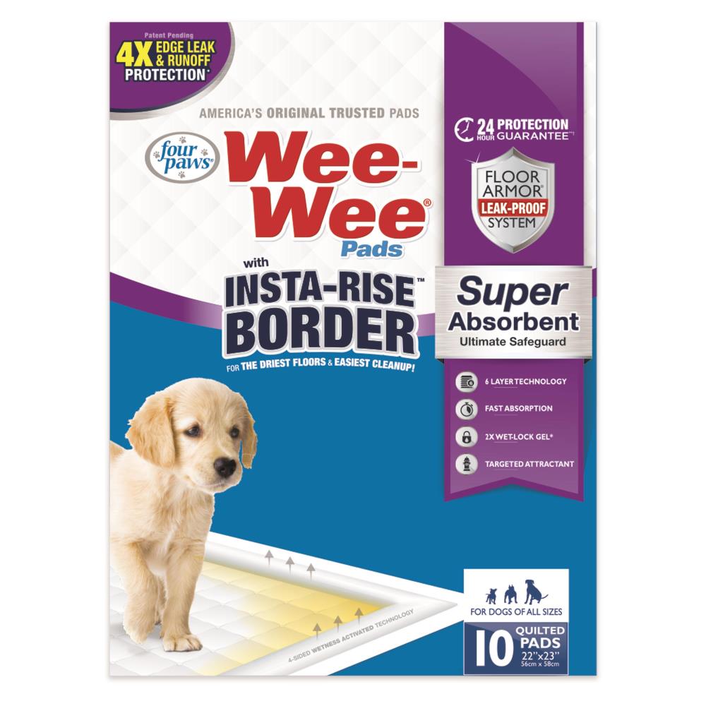 4PAWS INSTA RISE BORDER WEE WEE PADS