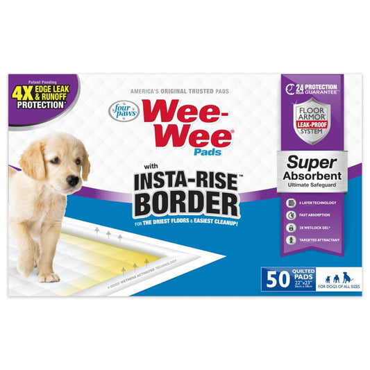 4PAWS INSTA RISE BORDER WEE WEE PADS