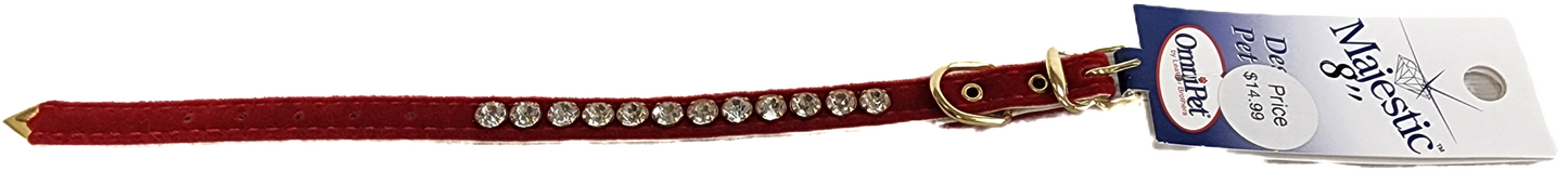 OmniPet 1/4" Majestic Jeweled Velvet Dog Collars