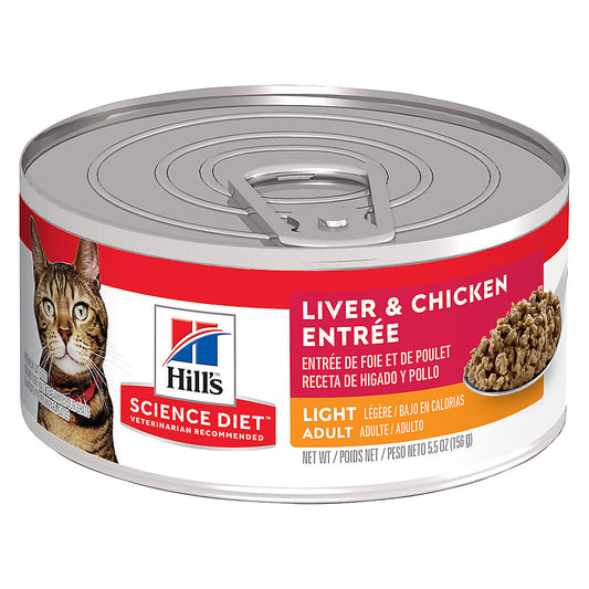 SCIENCE DIET CAT ADULT LIGHT Liver & Chicken 2.9z