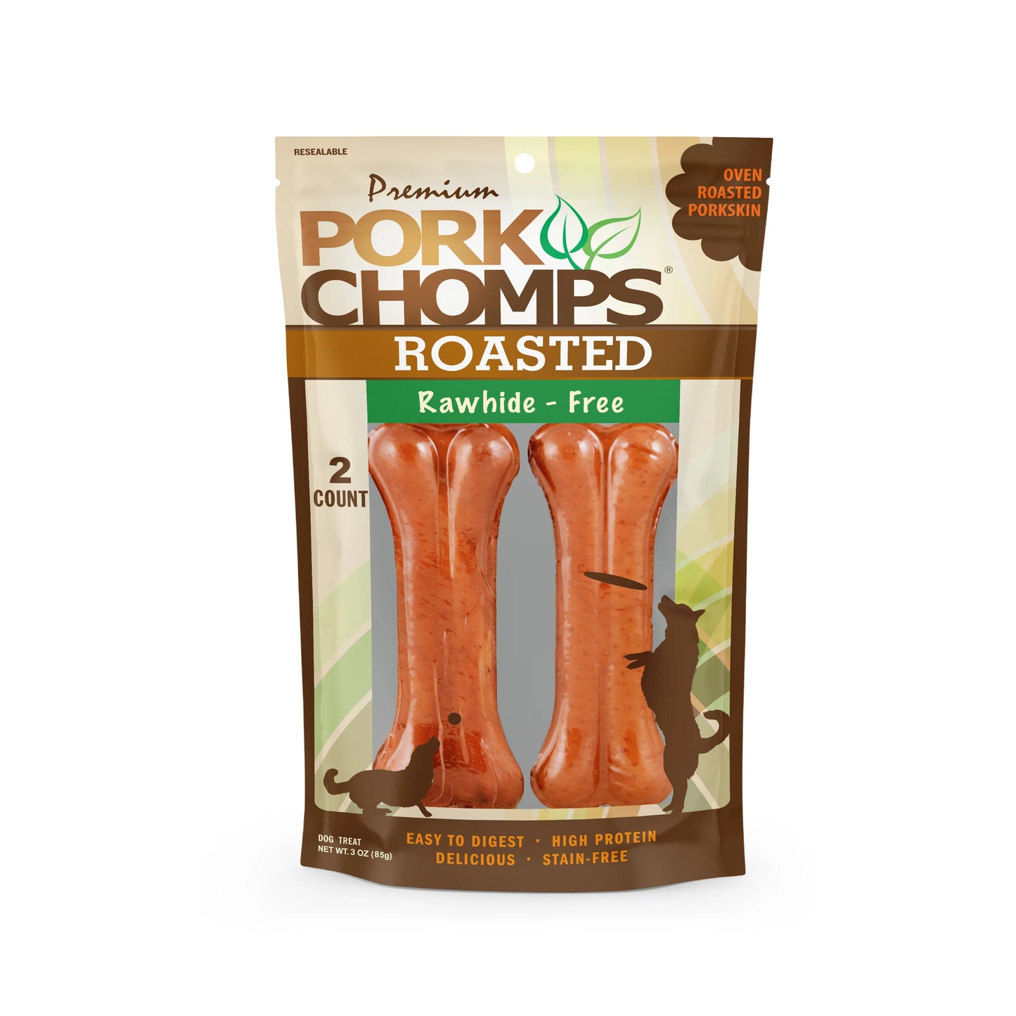 PORK CHOMP ROASTED PRESSED BONE 2CT