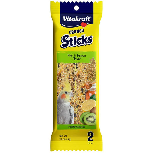 Vitakraft Crunch Sticks Kiwi & Lemon flavor Cockatiel treat 3.5oz