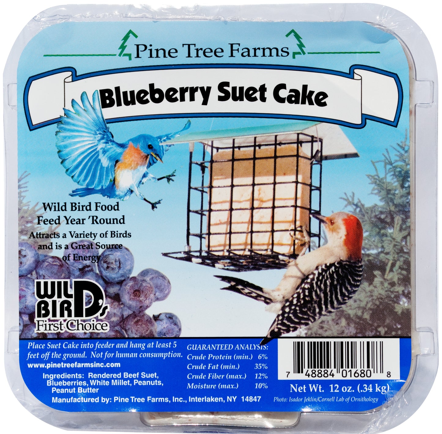 PINE TREE BLUEBERRY SUET12oz