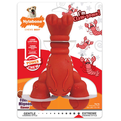 NYLABONE POWER CHEW LOBSTER DOG TOYS