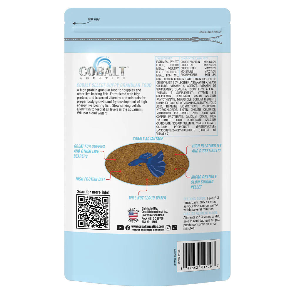 COBALT GUPPY GRANULAR POUCH 2.9OZ