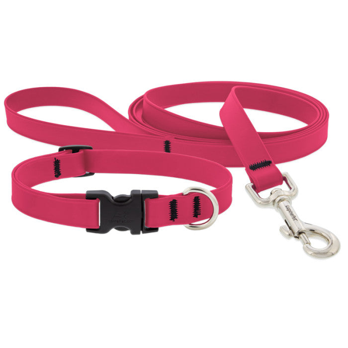 LUPINE WATERPROOF 3/4in NEON PINK COLLARS & LEASH