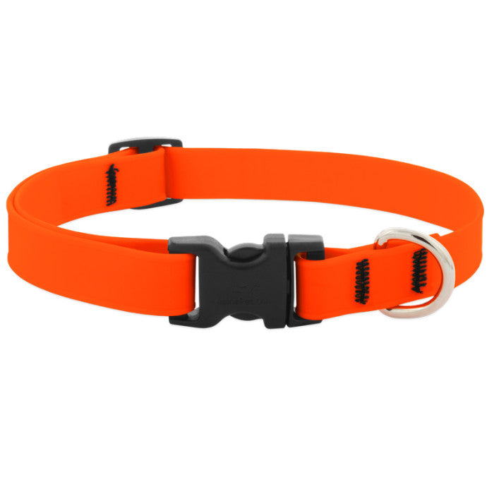 LUPINE WATERPROOF 3/4in NEON ORANGE COLLARS & LEASH