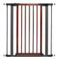 MIDWEST Steel Pet Gate with Graphite and Decorative Wood