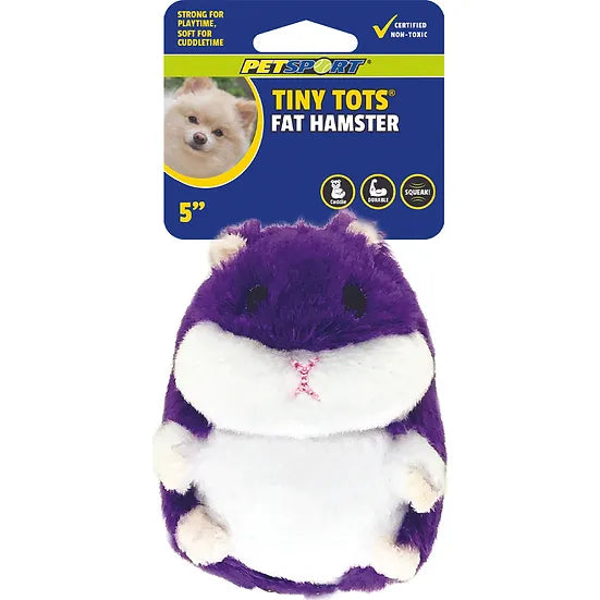 TINY TOTS FAT HAMSTER PURPL 5"