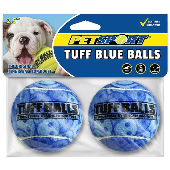 PETSPORT BLUE 2.5-in TUFF BALLS 2pk