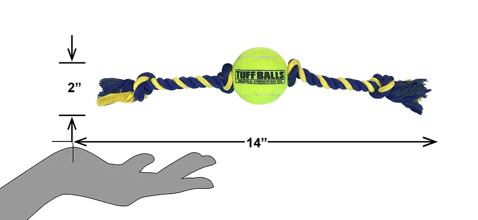 PETSPORT TUFF BALL TUG 2.5"