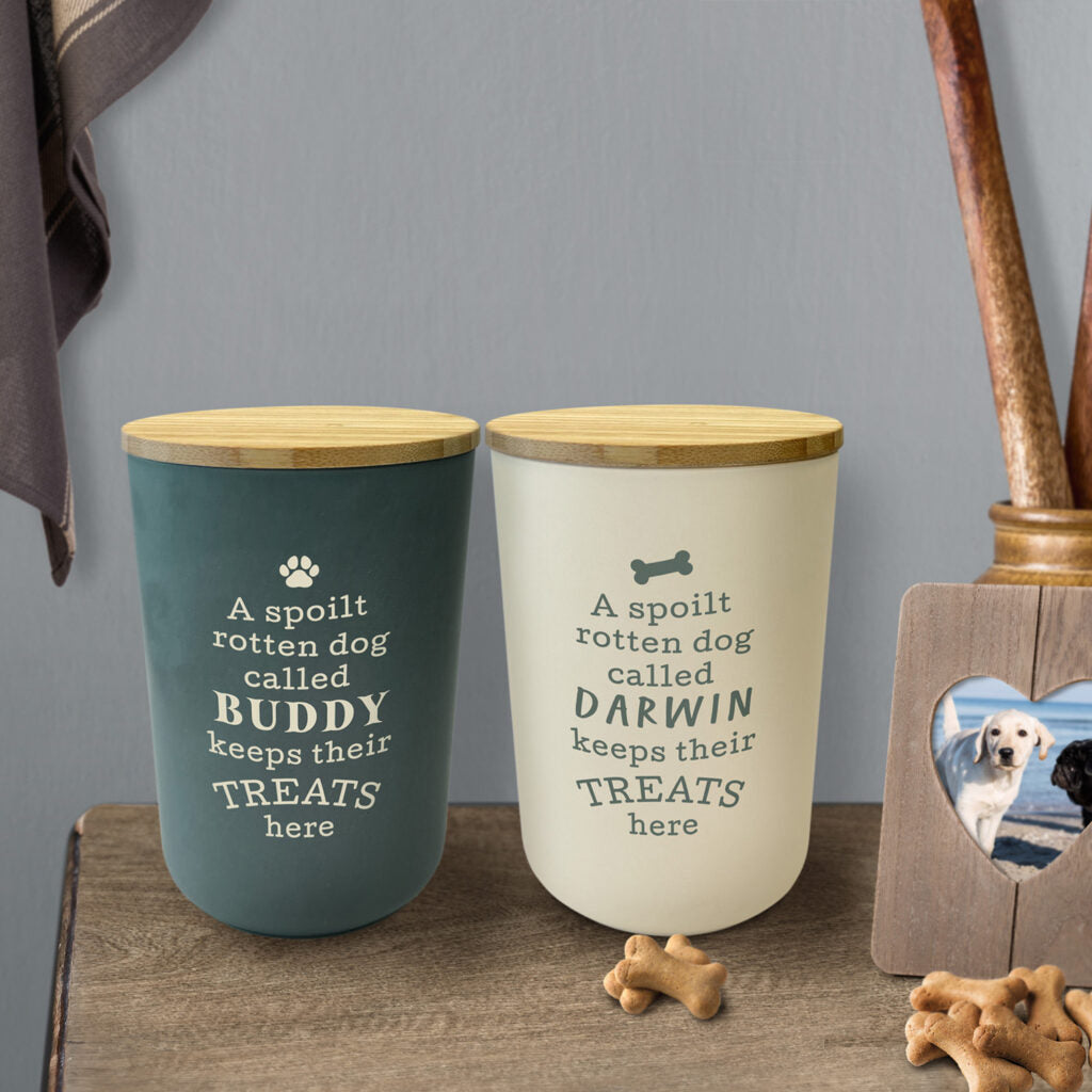 H & H DOG NAME  TREAT JAR