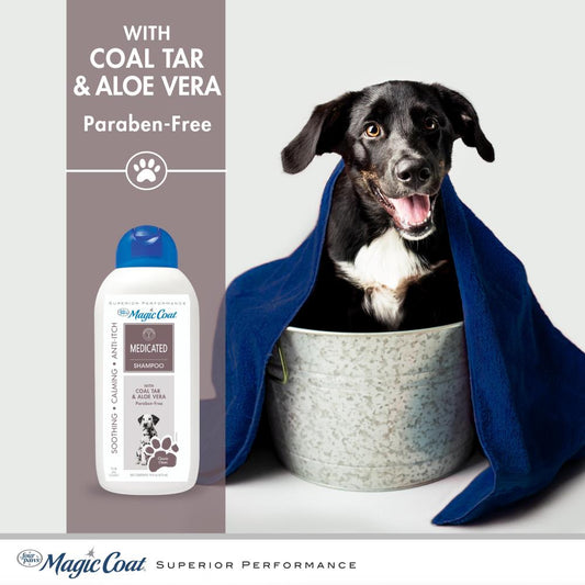 4 PAWS Magic Coat Medicated Dog Shampoo for Skin Allergies