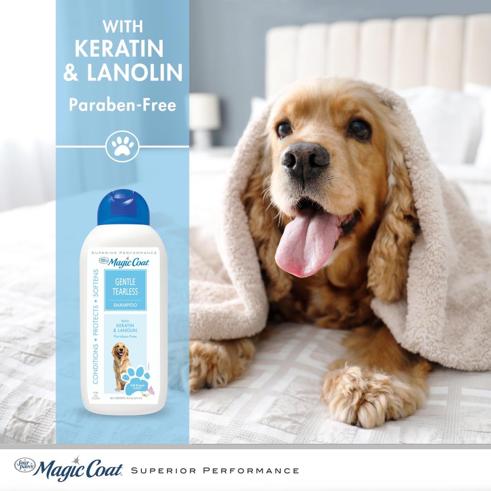 4 PAWS Magic Coat Soft Breeze Scented Gentle Tearless Dog Shampoo