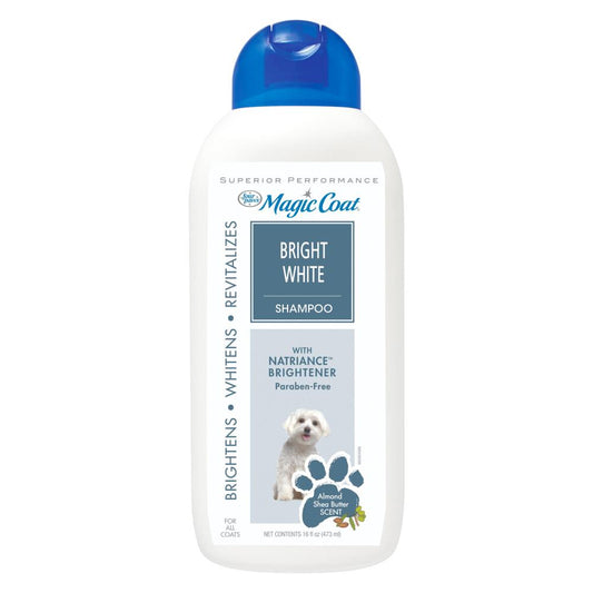 4 PAWS Magic Coat Almond Shea Butter Scented Bright White Dog Shampoo